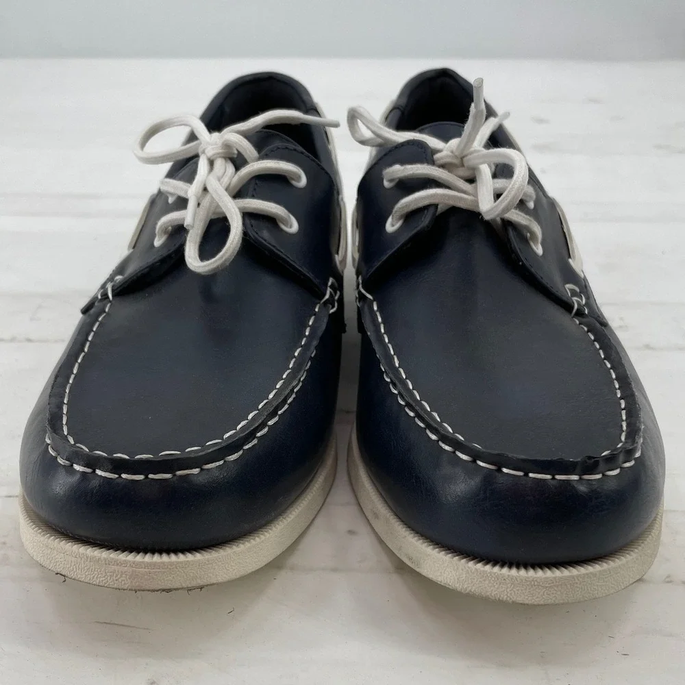 Club Room Boat Shoes Elliot 12M Navy Good
